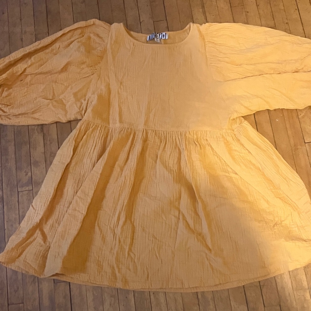 Audrey 3+1 Mustard Yellow Mini Dress